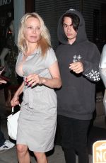 PAMELA ANDERSON at Via Veneto in Santa Monica 06/09/2018