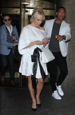 PAMELA ANDERSON Leaves Megyn Kelly Today Show in New York 06/06/2018