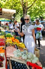 PAMELA ANDERSON Out in Corniche-Kennedy Neighborhood in Marseille 2018