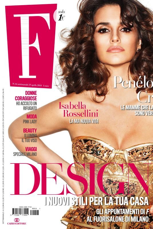 PENELOPE CRUZ in F Magazine, April 2018