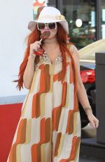 PHOEBE PRICE Digs in the Garbage at a Gas Station in Beverly Hills 06/22/2018