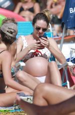 Pregnant CANDICE SWANEPOEL at a Beach in Espirito Santo 06/04/2018