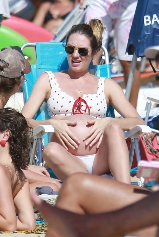 Pregnant CANDICE SWANEPOEL at a Beach in Espirito Santo 06/04/2018