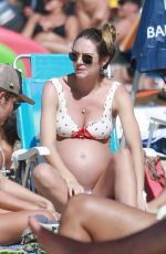 Pregnant CANDICE SWANEPOEL at a Beach in Espirito Santo 06/04/2018