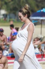 Pregnant CANDICE SWANEPOEL at a Beach in Espirito Santo 06/04/2018