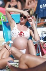 Pregnant CANDICE SWANEPOEL at a Beach in Espirito Santo 06/04/2018