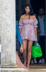 Pregnant CHANEL  IMAN and NICKAYLA RIVERA at a Country Estate near Windsor 05/30/2018
