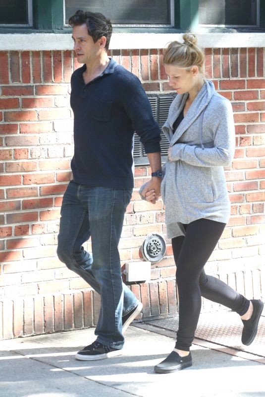 Pregnant CLAIRE DANES and Hugh Dancy Out in New York 06/12/2018