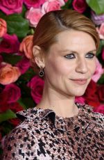 Pregnant CLAIRE DANES at 2018 Tony Awards in New York 06/10/2018