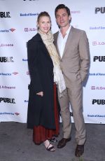 Pregnant CLAIRE DANES at Public Theater
