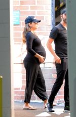 Pregnant EVA LONGORIA Arrives at a Doctor