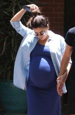 Pregnant EVA LONGORIA Leaves a Doctors Office in Beverly Hills 06/14/2018