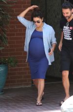 Pregnant EVA LONGORIA Leaves a Doctors Office in Beverly Hills 06/14/2018