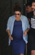 Pregnant EVA LONGORIA Leaves a Doctors Office in Beverly Hills 06/14/2018