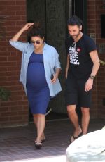 Pregnant EVA LONGORIA Leaves a Doctors Office in Beverly Hills 06/14/2018