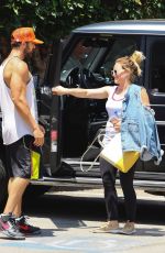 Pregnant HILARY DUFF and Matthew Koma Out Shopping in Studio City 06/18/2018