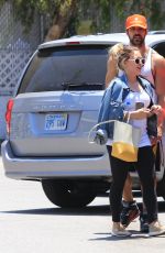 Pregnant HILARY DUFF and Matthew Koma Out Shopping in Studio City 06/18/2018