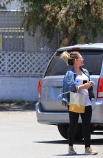 Pregnant HILARY DUFF and Matthew Koma Out Shopping in Studio City 06/18/2018