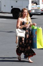 Pregnant HILARY DUFF Arrives at a Birthday Party in Sherman Oaks 06/15/2018
