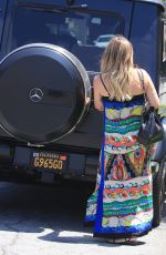 Pregnant HILARY DUFF Arrives at a Cleaners in West Hollywood 06/28/2019