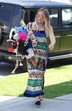 Pregnant HILARY DUFF Arrives at a Cleaners in West Hollywood 06/28/2019