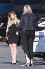 Pregnant HILARY DUFF Arrives at Late Late Show with James Corden in West Hollywood 06/11/2018