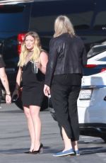 Pregnant HILARY DUFF Arrives at Late Late Show with James Corden in West Hollywood 06/11/2018