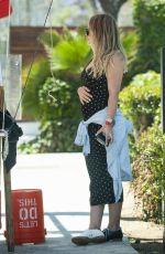 Pregnant HILARY DUFF at a Fruit Stand in Los Angeles 06/27/2018