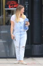 Pregnant HILARY DUFF Leaves Fitbox in Los Angeles 06/15/2018