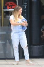 Pregnant HILARY DUFF Leaves Fitbox in Los Angeles 06/15/2018