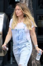 Pregnant HILARY DUFF Leaves Fitbox in Los Angeles 06/15/2018