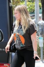 Pregnant HILARY DUFF Leaves NK Shop in Los Angeles 06/29/2018