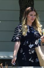 Pregnant HILARY DUFF Out and About in Studio City 06/10/2018