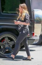 Pregnant HILARY DUFF Out and About in Studio City 06/10/2018