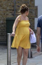 Pregnant JACQUELINE JOSSA Arrives at Her Baby Shower in Bexleyheath 06/02/2018
