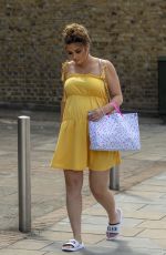 Pregnant JACQUELINE JOSSA Arrives at Her Baby Shower in Bexleyheath 06/02/2018