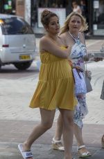 Pregnant JACQUELINE JOSSA Arrives at Her Baby Shower in Bexleyheath 06/02/2018