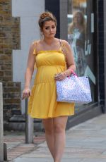 Pregnant JACQUELINE JOSSA Arrives at Her Baby Shower in Bexleyheath 06/02/2018