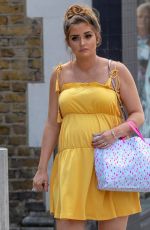 Pregnant JACQUELINE JOSSA Arrives at Her Baby Shower in Bexleyheath 06/02/2018