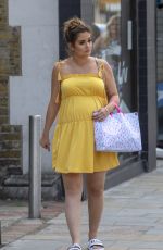 Pregnant JACQUELINE JOSSA Arrives at Her Baby Shower in Bexleyheath 06/02/2018