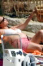 Pregnant KATE HUDSON at a Beach in Mykonos 06/17/2018