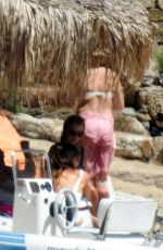 Pregnant KATE HUDSON at a Beach in Mykonos 06/17/2018