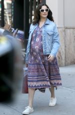 Pregnant RACHEL WEISZ Leaves Her Apartment in New York 06/19/2018