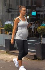Pregnant ROSIE JONES Out and About in London 06/13/2018