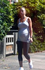 Pregnant ROSIE JONES Out and About in London 06/13/2018