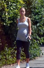 Pregnant ROSIE JONES Out and About in London 06/13/2018