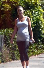Pregnant ROSIE JONES Out and About in London 06/13/2018