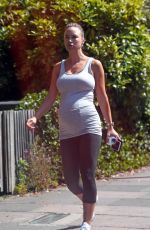 Pregnant ROSIE JONES Out and About in London 06/13/2018