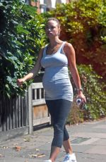 Pregnant ROSIE JONES Out and About in London 06/13/2018