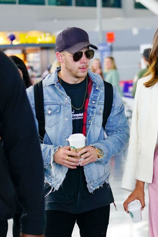 PRIYANKA CHOPRA and Nick Jonas at JFK Airport in New York 06/08/2018